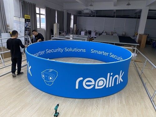 4FT X 1FT Pop Up Triển lãm Hiển thị Tranh vải một mặt Dấu hiệu treo trần