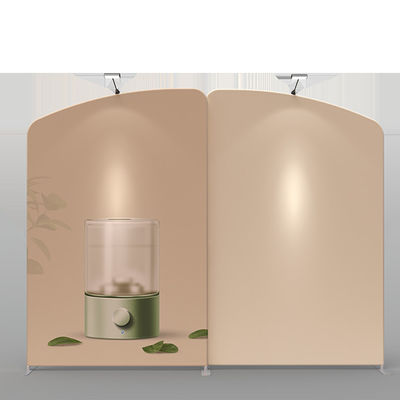 Biểu ngữ phông nền đường cong thẳng 10ft Quảng cáo gian hàng triển lãm thương mại Biểu ngữ kéo lên