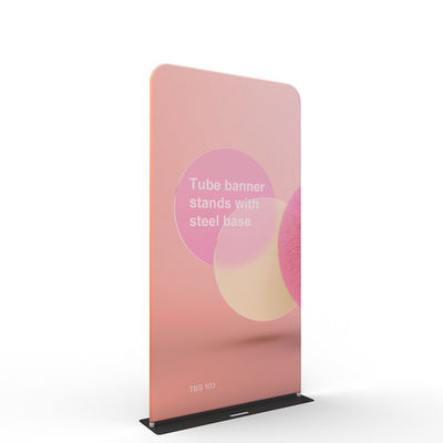 L Stand PCG Fabric Trade Show Banner Stand Quảng cáo Pop Up Display Banner Stand