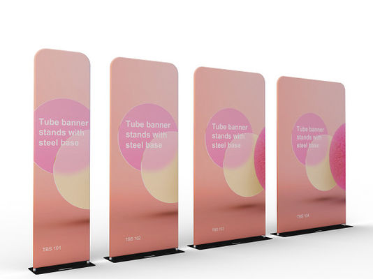 L Stand PCG Fabric Trade Show Banner Stand Quảng cáo Pop Up Display Banner Stand