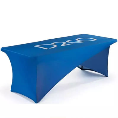 250G Polyester Pop Up Triển lãm thương mại Bàn Ném Khăn trải bàn có Logo ODM