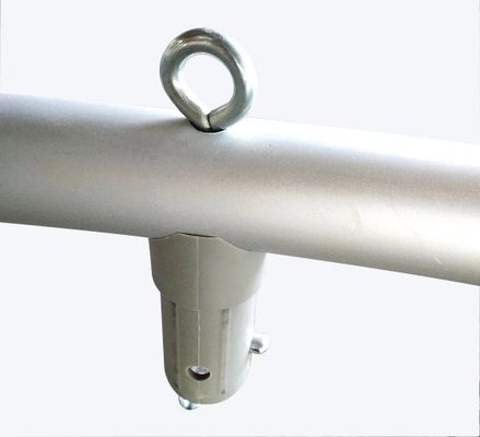 Triển lãm thương mại di động 144in Dấu hiệu treo hình tròn Cấu trúc dấu hiệu biểu ngữ tam giác cong