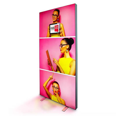 Khung dệt không khung Hộp đèn SEG Khung nhôm Hộp đèn Led 800x2000x80mm
