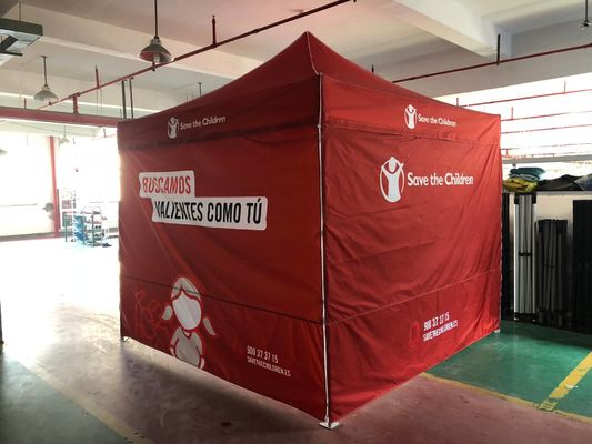 In chuyển 2,5x2,5 Lều tán quảng cáo bật lên tán ngoài trời di động 8x8