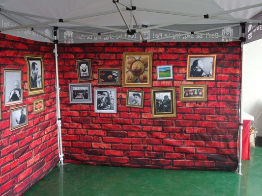 Tán khung thép Polyester 600D 10x10 Lều triển lãm thương mại Pop Up Marquee ngoài trời