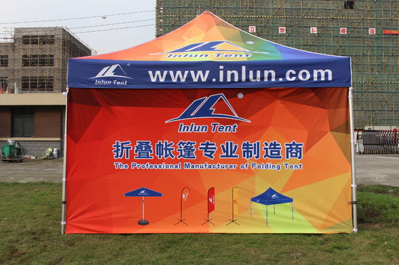 Tán khung thép Polyester 600D 10x10 Lều triển lãm thương mại Pop Up Marquee ngoài trời