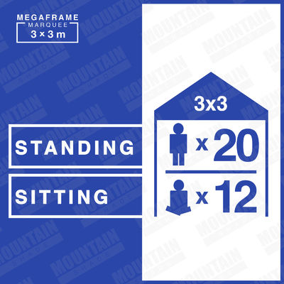 Lều mái che ngoài trời 2,5x2,5 10X10