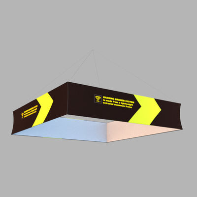 Triển lãm thương mại hình tam giác vuông 240x120x48in Treo biểu ngữ vải Treo bảng hiệu hiển thị
