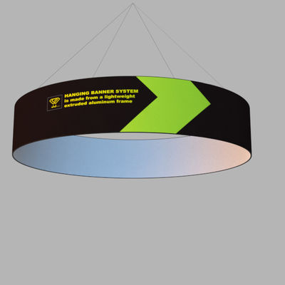 4FT X 1FT Pop Up Triển lãm Hiển thị Tranh vải một mặt Dấu hiệu treo trần