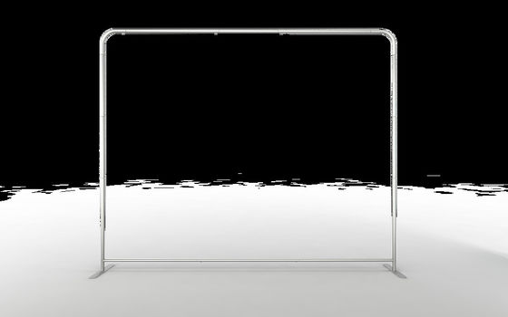 L Stand PCG Fabric Trade Show Banner Stand Quảng cáo Pop Up Display Banner Stand