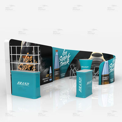 Thiết kế tùy chỉnh Triển lãm thương mại Triển lãm trưng bày Căng vải Gian hàng 10x20